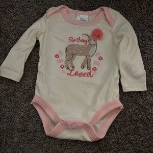 Carter's Cream and Pink Bodysuits Soft Cotton One Pieces